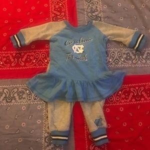 Girls UNC Tarheels outfit